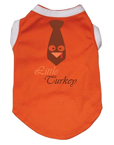 Petitebelle Little Turkey Hundehemd mit Krawatte, Orange, Größe XL Petitebelle Little Turkey Hundehemd mit Krawatte, Orange, Größe XL von Petitebelle