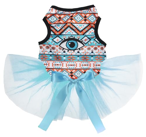Petitebelle Mysterious Eye Hundekleid für Welpen, Geometrie/Blau, Größe M Petitebelle Mysterious Eye Hundekleid für Welpen, Geometrie/Blau, Größe M von Petitebelle