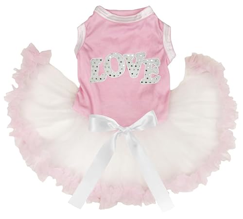 Petitebelle Pailletten-Hundekleid für Welpen, Rosa/Beige, Größe M Petitebelle Pailletten-Hundekleid für Welpen, Rosa/Beige, Größe M von Petitebelle