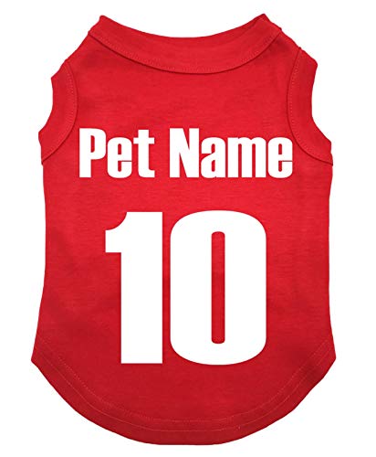 Petitebelle Personalisieren Nationales Thema Hundewelpen-Shirt (England-1, XX-Large) von Petitebelle