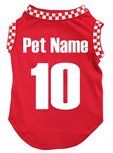Petitebelle Personalisieren Nationales Thema Hundewelpen-Shirt (Kroatien, XX-Large) von Petitebelle
