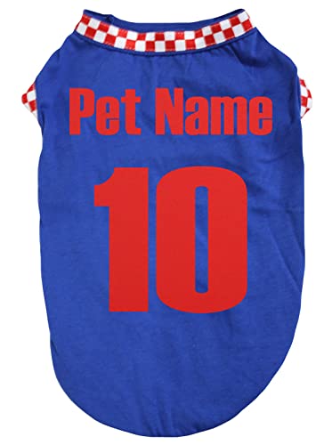 Petitebelle Personalisieren Nationales Thema Hundewelpen-Shirt (Kroatien-1, XX-Large) von Petitebelle