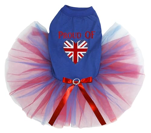 Petitebelle Proud of Britain Hundekleid für Welpen, Blau / Rot / Blau, Größe XXXL Petitebelle Proud of Britain Hundekleid für Welpen, Blau / Rot / Blau, Größe XXXL von Petitebelle