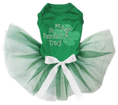 Petitebelle Rhinestones My 2nd St Patrick's Day Welpenkleid für Welpen, Grün/Grün, Größe M Petitebelle Rhinestones My 2nd St Patrick's Day Welpenkleid für Welpen, Grün/Grün, Größe M von Petitebelle