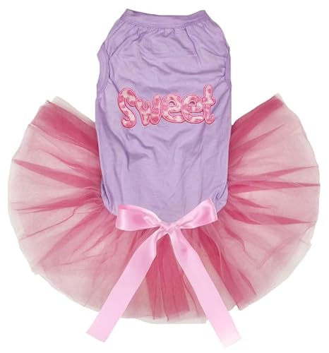 Petitebelle Süßes Hundekleid für Welpen, Lavendel/Rosa, Größe S von Petitebelle