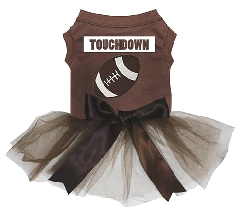 Petitebelle Touchdown Fußball-Hundekleid für Welpen, Braun/Braun, Größe XXL Petitebelle Touchdown Fußball-Hundekleid für Welpen, Braun/Braun, Größe XXL von Petitebelle