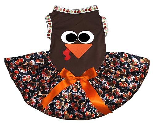 Petitebelle Turkey Face Hundekleid für Welpen, braun/Baby Truthahn, Größe XXX-Large) von Petitebelle