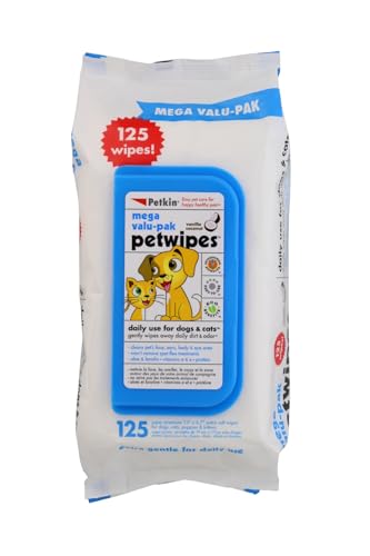 Petkin Haustier-Reinigungstücher, 125 Stück von Petkin