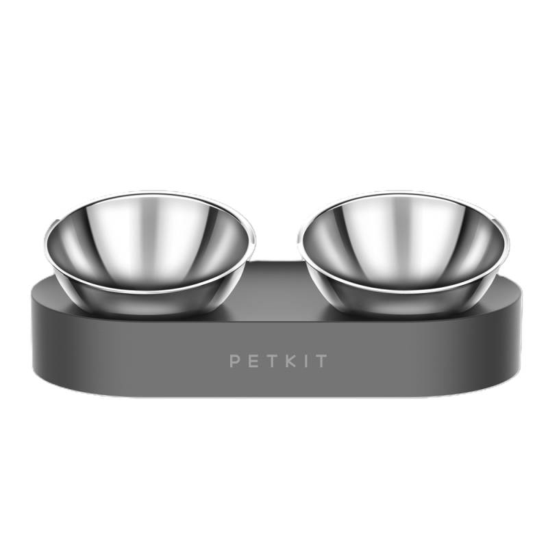 Petkit Fresh Nano Metal 15° verstellbarer Futternapf für Haustiere - 2 x 700 ml, L 33 x B 16 x H 10,4 cm von Petkit