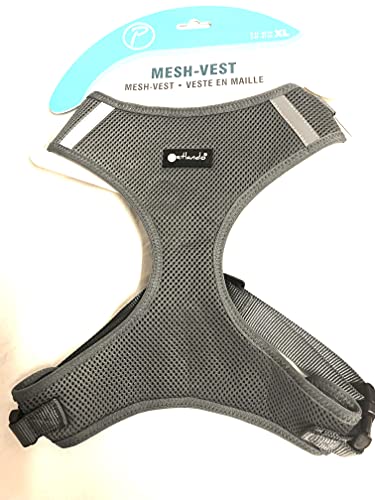 Brustgeschirr Mesh Vest Anthrazit XL (Halsumfang44-50cm, Brustumfang57-81cm) von Petlando