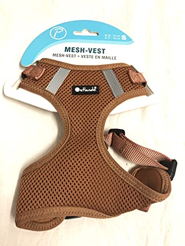 Brustgeschirr Mesh Vest Cognac S (Halsumfang 26-32 cm, Brustumfang 37-49 cm) von Petlando