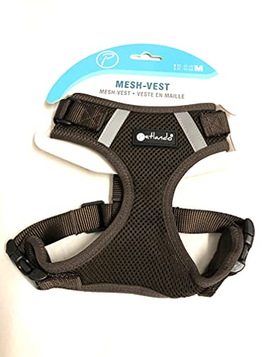Petlando Brustgeschirr Mesh Vest Mocca M (Halsumfang 32-37 cm, Brustumfang 41-53 cm) von Petlando