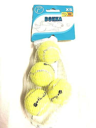 Petlando DOKKA Tennisbälle XS 4er Pack 3 cm Durchm. Robust von Petlando