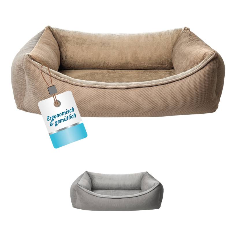 Petlando Hundebett LikeOrtho Lucy, braun - Größe L: L 80 x B 115 x H 28 cm von Petlando