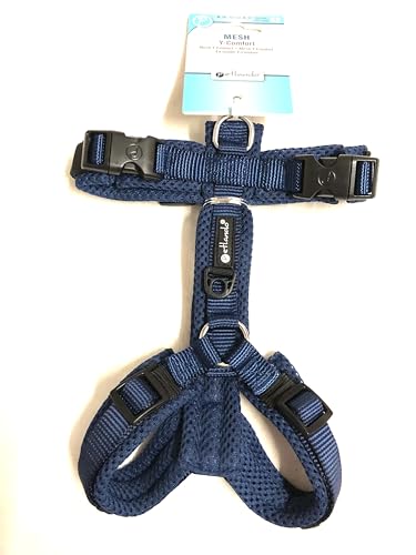 Petlando Hundebrustgeschirr Mesh Y-Comfort Navy XS (Halsumfang28-52 cm, Brustumfang32-50 cm) von Petlando