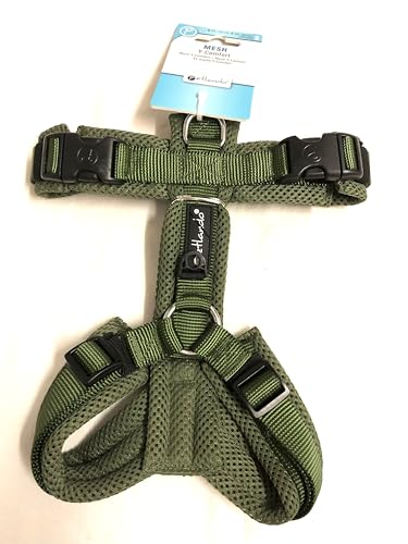 Petlando Hundebrustgeschirr Mesh Y-Comfort Olive S (Halsumfang 34-62 cm, Brustumfang 44-60 cm) von Petlando