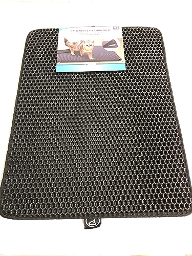 Petlando Katzentoilettenvorleger mit Streufang- Rillen schwarz 60 x 45 x 1,5 cm doppellagig Petlando Katzentoilettenvorleger mit Streufang- Rillen schwarz 60 x 45 x 1,5 cm doppellagig von Petlando