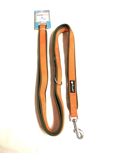 Petlando MAGNETECH Mesh-Führleine L Orange/Olive 2,3 m / 3 cm breit Petlando MAGNETECH Mesh-Führleine L Orange/Olive 2,3 m / 3 cm breit von Petlando