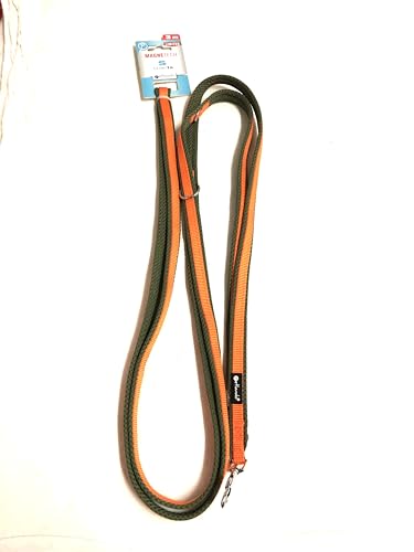 Petlando MAGNETECH Mesh-Führleine S Orange/Olive 3 m/ 1,5 cm Petlando MAGNETECH Mesh-Führleine S Orange/Olive 3 m/ 1,5 cm von Petlando