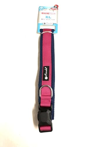 Petlando MAGNETECH Mesh-Halsband Fuchsia/Navy XL Halsumfang 55-60 cm, 4 cm breit Petlando MAGNETECH Mesh-Halsband Fuchsia/Navy XL Halsumfang 55-60 cm, 4 cm breit von Petlando
