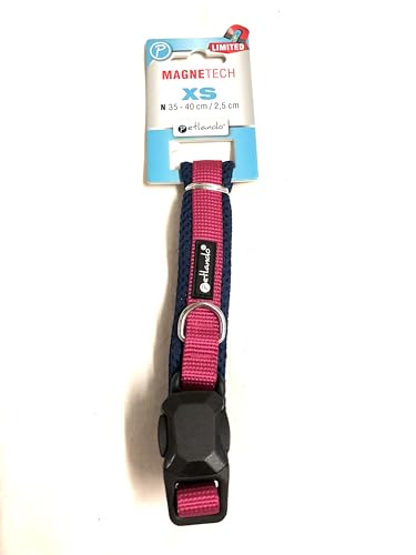 Petlando MAGNETECH Mesh-Halsband Fuchsia/Navy XS Halsumfang 35-40 cm, 2,5 cm breit Petlando MAGNETECH Mesh-Halsband Fuchsia/Navy XS Halsumfang 35-40 cm, 2,5 cm breit von Petlando