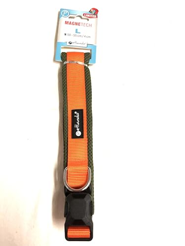Petlando MAGNETECH Mesh-Halsband L Orange/Olive Halsumfang 50-55 cm/ 4 cm breit Petlando MAGNETECH Mesh-Halsband L Orange/Olive Halsumfang 50-55 cm/ 4 cm breit von Petlando
