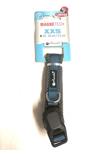 Petlando MAGNETECH Mesh-Halsband Petrol/Anthrazit XXS Halsumfang 30-35 cm/ 2,5 cm breit Petlando MAGNETECH Mesh-Halsband Petrol/Anthrazit XXS Halsumfang 30-35 cm/ 2,5 cm breit von Petlando