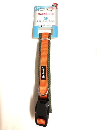 Petlando MAGNETECH Mesh-Halsband S Orange/Olive Halsumfang 40-45 cm/ 2,5 cm breit Petlando MAGNETECH Mesh-Halsband S Orange/Olive Halsumfang 40-45 cm/ 2,5 cm breit von Petlando