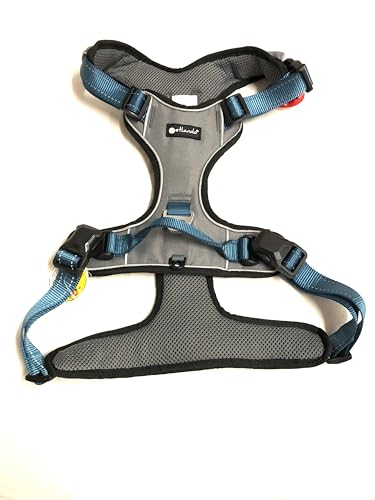 Petlando MAGNETECH Outdoor-Hundebrustgeschirr Petrol/Anthrazit XL (Halsumfang 58-76 cm, Brustumfang 82-106 cm) von Petlando
