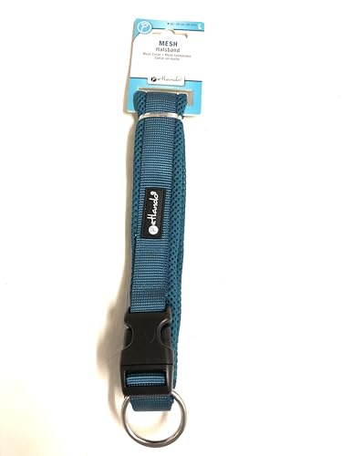 Petlando Mesh-Halsband L Petrol Halsumfang 50-55 cm/ 4 cm breit von Petlando