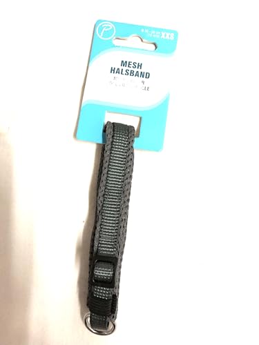 Petlando Mesh-Hundehalsband Anthrazit XXS Halsumfang 30-35 cm/15 mm breit Petlando Mesh-Hundehalsband Anthrazit XXS Halsumfang 30-35 cm/15 mm breit von Petlando