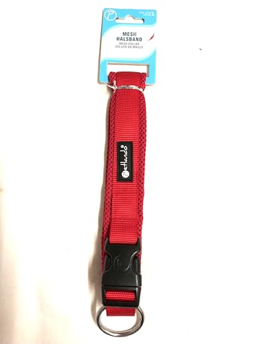 Petlando Mesh-Hundehalsband Rot L Halsumfang 50-55 cm/40 mm breit Petlando Mesh-Hundehalsband Rot L Halsumfang 50-55 cm/40 mm breit von Petlando