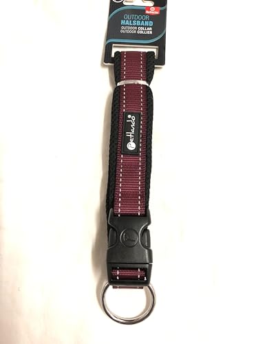 Petlando Mesh Outdoor Halsband M Berry mit reflektierenden Streifen Halsumfang 45-50 cm /40 mm Petlando Mesh Outdoor Halsband M Berry mit reflektierenden Streifen Halsumfang 45-50 cm /40 mm von Petlando