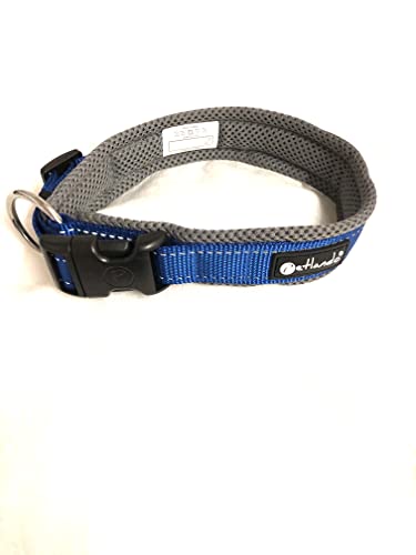 Petlando Mesh Outdoor Halsband mit reflektierenden Streifen 3XS Navy Halsumfang 25-30 cm (15 mm) von Petlando