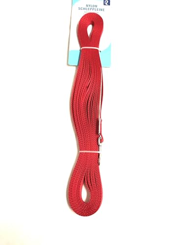 Petlando Nylon-Schleppleine rot 10 m/ 10 mm mit Schlaufe von Petlando