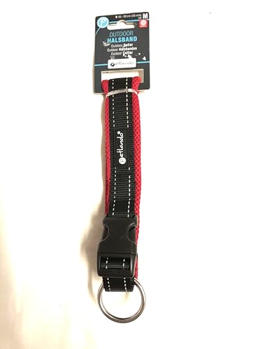 Petlando Outdoor Mesh-Hundehalsband schwarz/rot mit reflektierenden Streifen M Halsumfang 45-50 cm/ 35 mm breit Petlando Outdoor Mesh-Hundehalsband schwarz/rot mit reflektierenden Streifen M Halsumfang 45-50 cm/ 35 mm breit von Petlando
