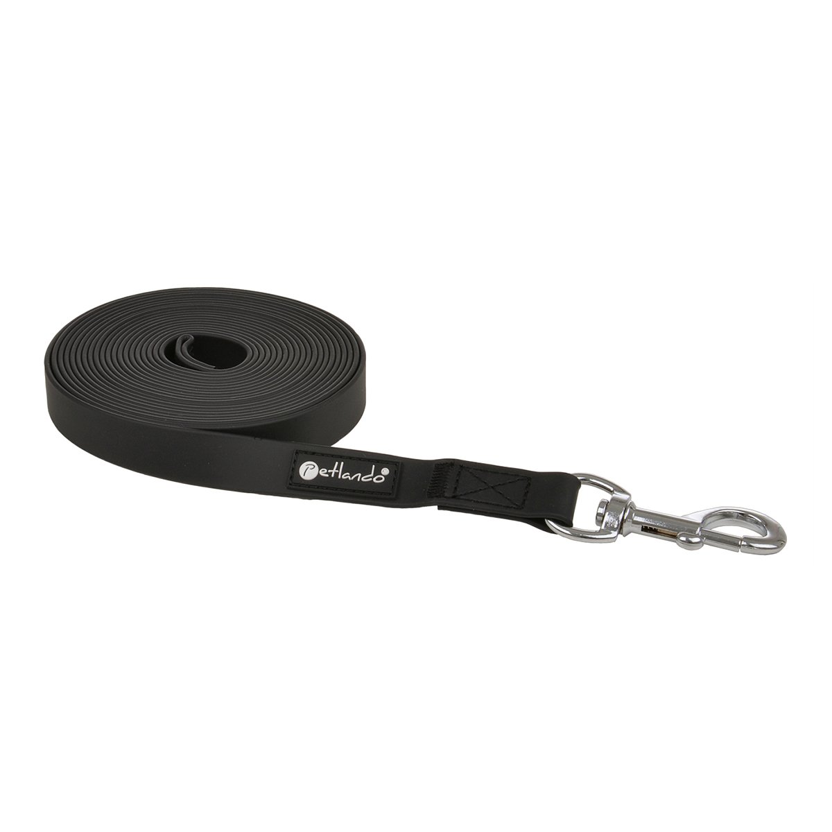 Petlando Trekking Schleppleine schwarz Länge: 10 m / Breite: 20 mm von Petlando
