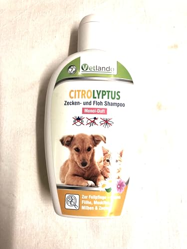 Petlando Vetlando CITROLYPTUS Floh- und Zeckenshampoo 250 ml (pflanzlich) von Petlando