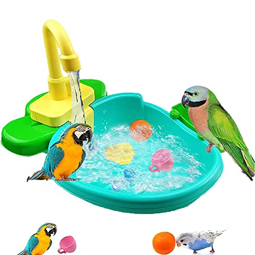 Petlex Vogeltränke für Käfig, Vogeltränke Brunnen Innenbereich, Papagei Automatische Badebox Vogelbad Dusche Zubehör Vogelspielzeug für Sittiche, Wellensittiche, Nymphensittiche, Sittiche, Sittiche und kleine Vögel Petlex Vogeltränke für Käfig, Vogeltränke Brunnen Innenbereich, Papagei Automatische Badebox Vogelbad Dusche Zubehör Vogelspielzeug für Sittiche, Wellensittiche, Nymphensittiche, Sittiche, Sittiche und kleine Vögel von Petlex