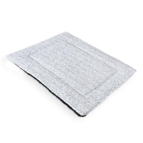 Petlife Sherpa-Fleece-Hundematte, weich, grau, 122 x 76 cm von Petlife International