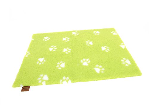 Vetbed Isobed SL -Paw- limegreen 100 x 75 cm von Petlife