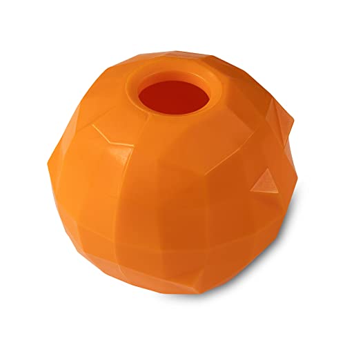 PetLove Nuzzle Puzzle Welpe Orange Interaktiv Bereicherung Futtersuche Hund Leckerli Spielzeug Füllen mit Leckerlis, Paste und Futter von Petlove