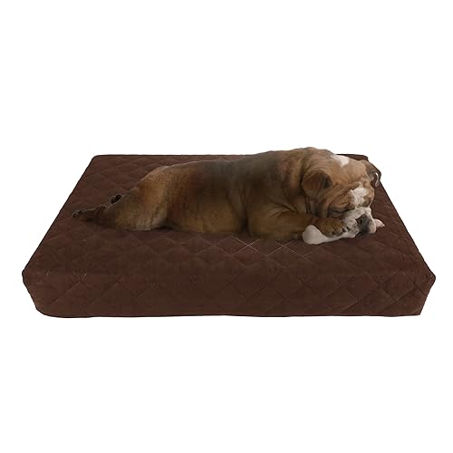 Petmaker Waterproof Memory Foam Pet Bed- Indoor/Outdoor Dog Bed with Water Resistant Non Slip Bottom and Removeable Washable Cover, 30 x 21 by Brown Petmaker Waterproof Memory Foam Pet Bed- Indoor/Outdoor Dog Bed with Water Resistant Non Slip Bottom and Removeable Washable Cover, 30 x 21 by Brown von Petmaker