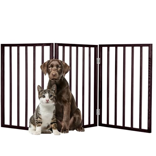 Petmaker freistehendes Holztor für Tiere, Mahagoni von Petmaker