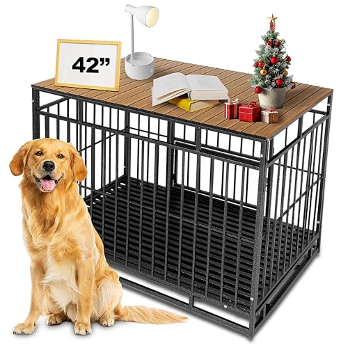 Petmystify Hundekäfig-Aufsatz mit Magneten für 106,7 cm große Kiste, Aluminium, faltbar, Hundehütten-Topper, Haustierkäfig-Tisch, Walnuss Petmystify Hundekäfig-Aufsatz mit Magneten für 106,7 cm große Kiste, Aluminium, faltbar, Hundehütten-Topper, Haustierkäfig-Tisch, Walnuss von Petmystify
