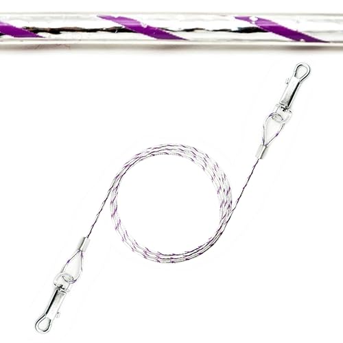 1 x 1,5 m reflektierendes Hundeleinenkabel für Hunde – 3 mm dick, strapazierfähig, PVC-Abdeckung, Campingzubehör, Außenbereich mit Ankerpfahl – ideal für kleine und mittelgroße Hunde (1,5 m, Lila) von Petopedia