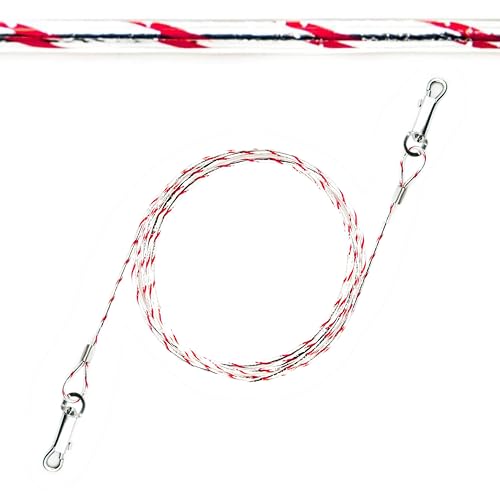 1 x 1,5 m reflektierendes Hundeleinenkabel für Hunde – 3 mm dick, strapazierfähig, PVC-Abdeckung, Campingzubehör, Außenbereich mit Ankerpfahl – ideal für kleine und mittelgroße Hunde (1,5 m, Rot) von Petopedia