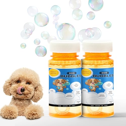 2 x Hundeblasen für interaktives Spielspielzeug mit Erdnussbutter und Rindfleischdüften – sicheres Duftöl – perfekt für Langeweile, Hundegeschenke, Reisen & Outdoor – Blasenmischung (120 ml (2 Stück 2 x Hundeblasen für interaktives Spielspielzeug mit Erdnussbutter und Rindfleischdüften – sicheres Duftöl – perfekt für Langeweile, Hundegeschenke, Reisen & Outdoor – Blasenmischung (120 ml (2 Stück von Petopedia