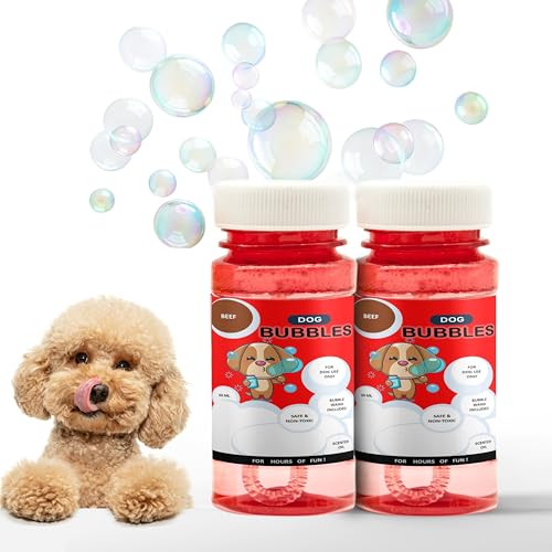 Petopedia 2 x Hundeblasen für interaktives Spielspielzeug mit Erdnussbutter und Rindfleischduft – sicheres Duftöl – perfekt für Langeweile, Hundegeschenke, Reisen & Outdoor – Blasenmischung (120 ml (2 Petopedia 2 x Hundeblasen für interaktives Spielspielzeug mit Erdnussbutter und Rindfleischduft – sicheres Duftöl – perfekt für Langeweile, Hundegeschenke, Reisen & Outdoor – Blasenmischung (120 ml (2 von Petopedia