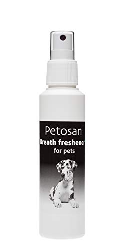 Petosan Atemerfrischer-Spray für Haustiere – Zahnpflege für Hunde – beseitigt schlechten Atem, verhindert Plaquebildung, einfache Anwendung, 100 ml Flasche Petosan Atemerfrischer-Spray für Haustiere – Zahnpflege für Hunde – beseitigt schlechten Atem, verhindert Plaquebildung, einfache Anwendung, 100 ml Flasche von Petosan